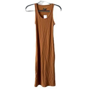 Wild Fable Back Cutout Ribbed Midi Tank Dress